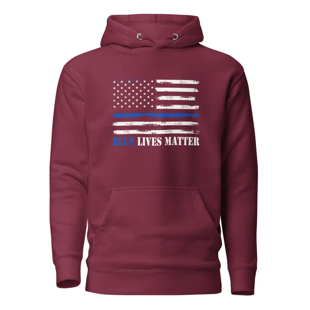 American Flag Unisex Hoodie - Maroon / s - Republican