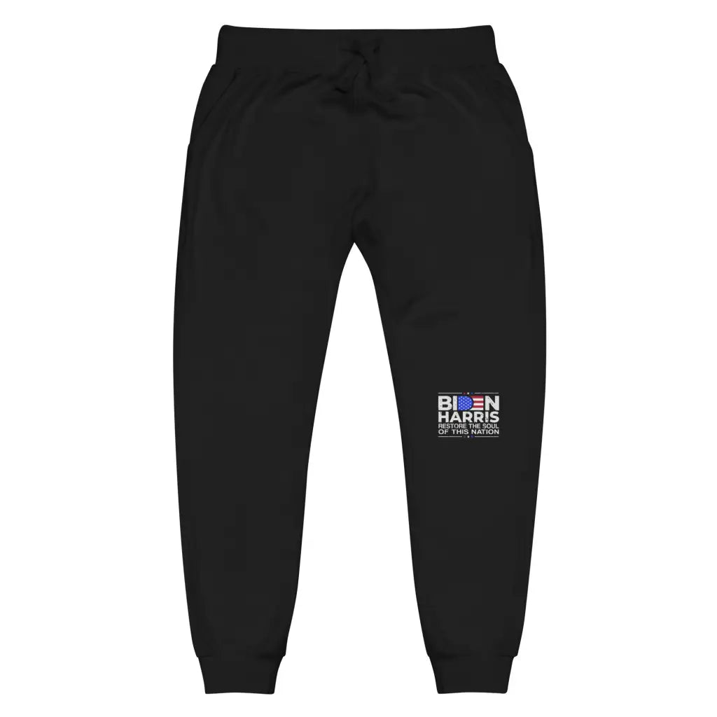 Biden Harris Unisex Fleece Sweatpants - Black / Xs -