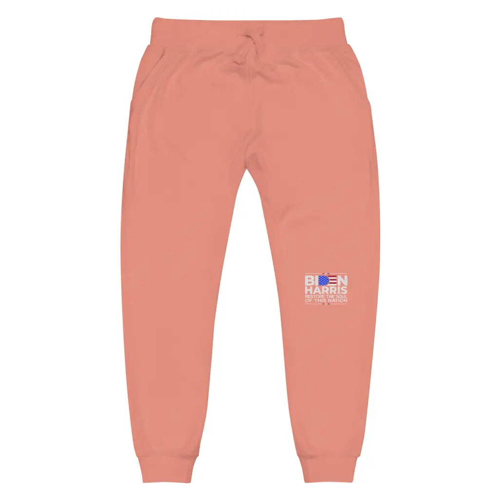 Biden Harris Unisex Fleece Sweatpants - Dusty Rose / Xs -