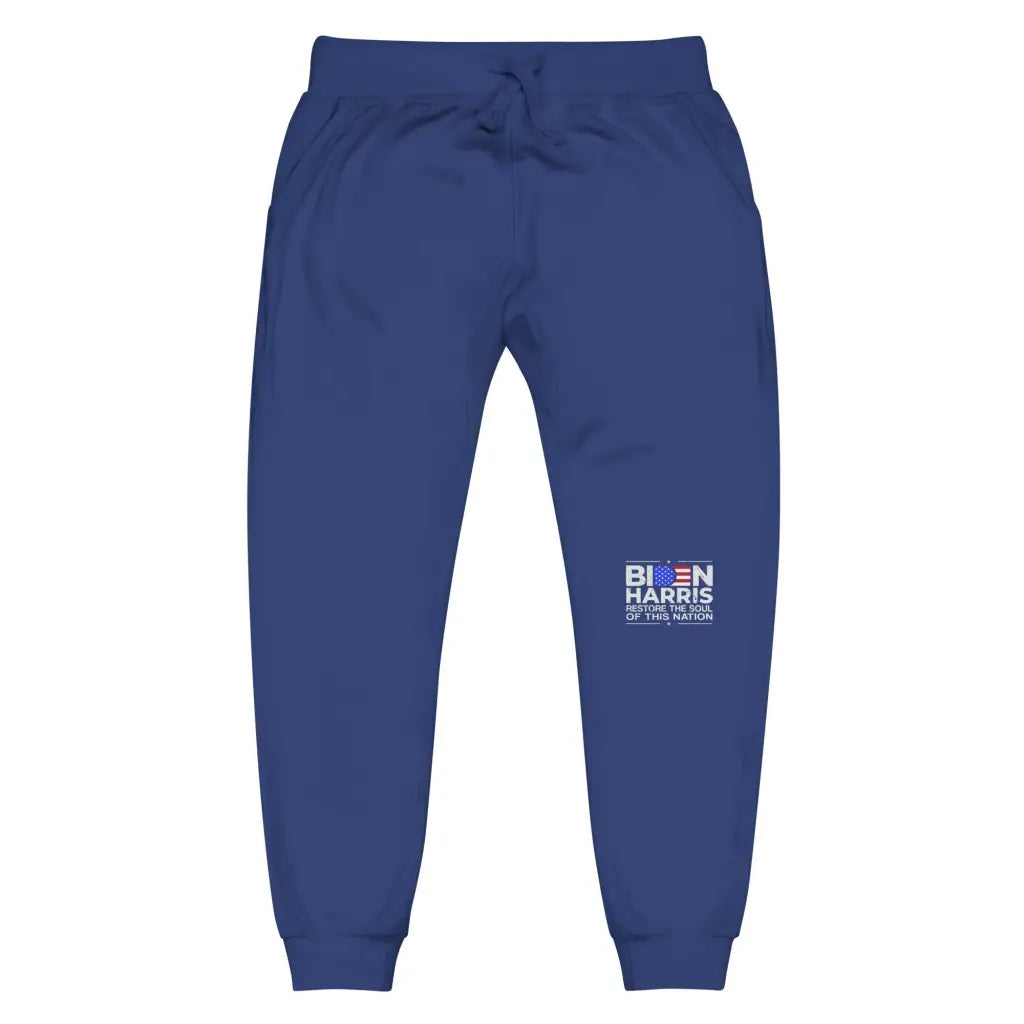 Biden Harris Unisex Fleece Sweatpants - Team Royal / Xs -