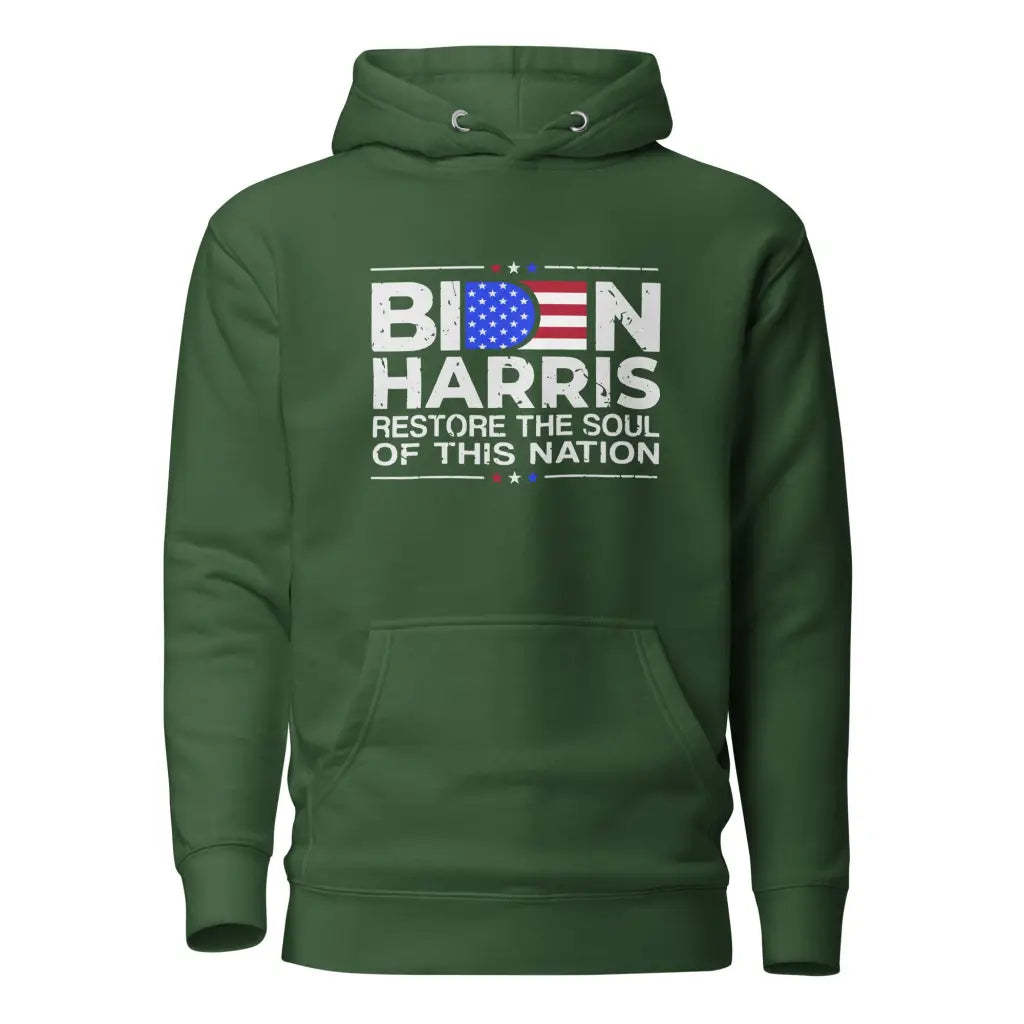 Biden Harris Unisex Hoodie - Forest Green / s - Democratic