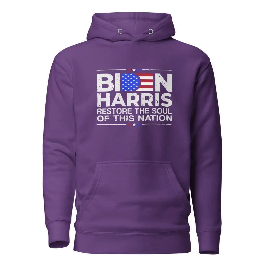 Biden Harris Unisex Hoodie - Purple / s - Democratic