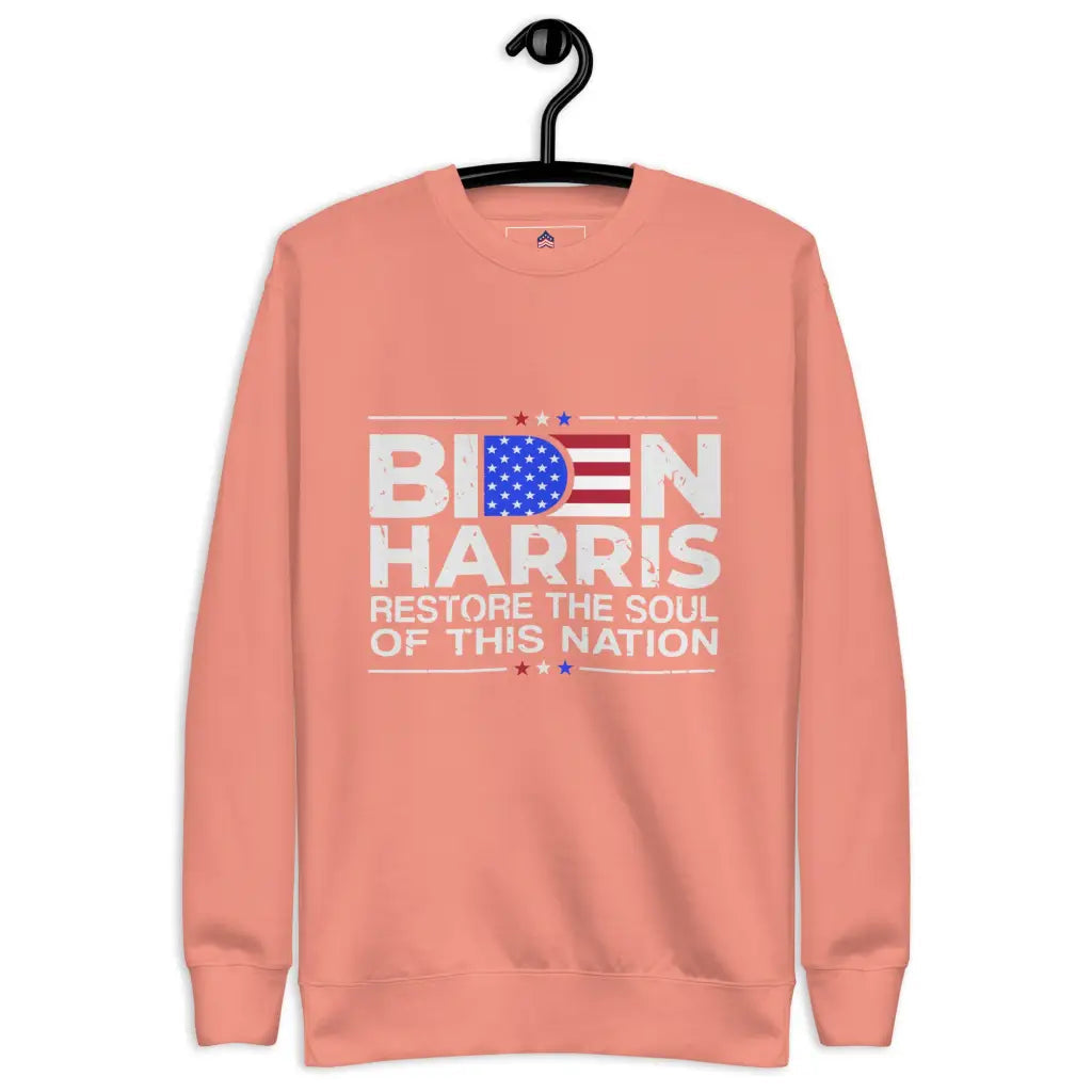 Biden Harris Unisex Premium Sweatshirt - Dusty Rose / s -