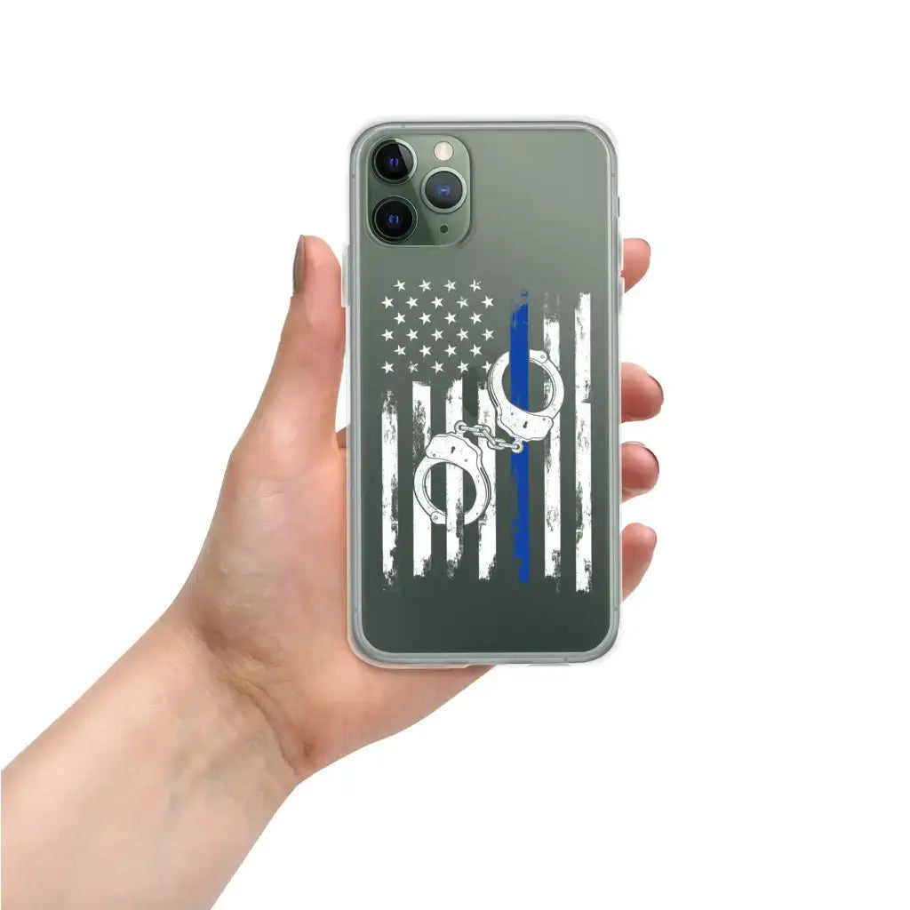Blue Usa Flag Police Lives Matter Iphone Case - Iphone 11