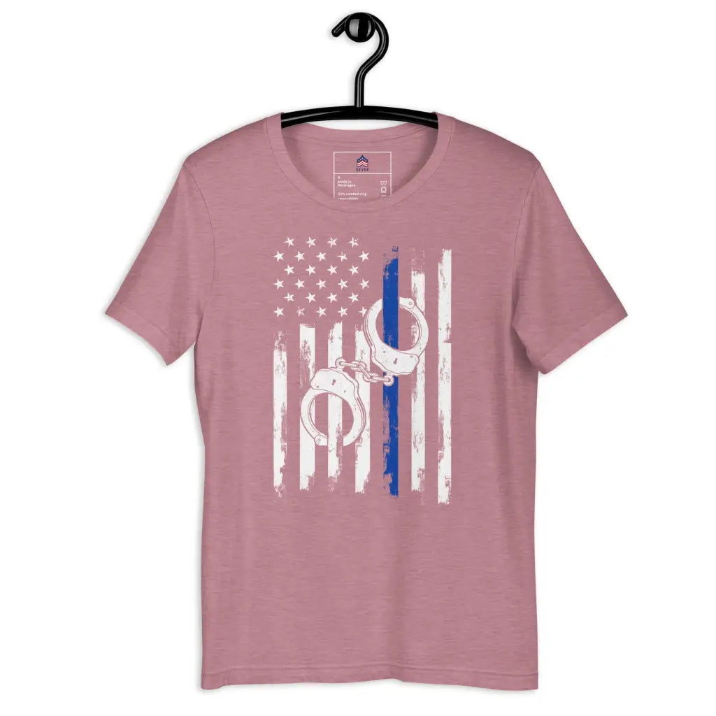 Blue Usa Flag Police Lives Matter Unisex T-shirt - Heather