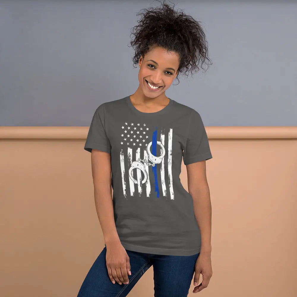 Blue Usa Flag Police Lives Matter Unisex T-shirt -