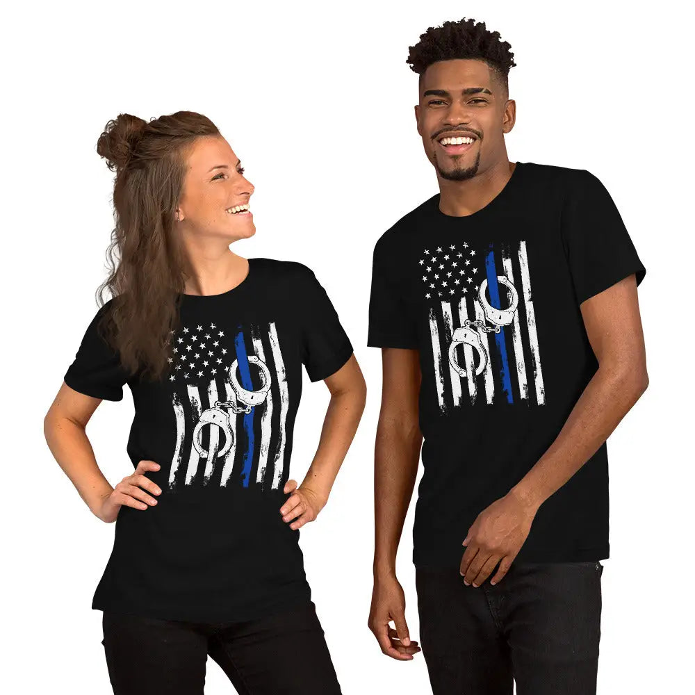 Blue Usa Flag Police Lives Matter Unisex T-shirt -