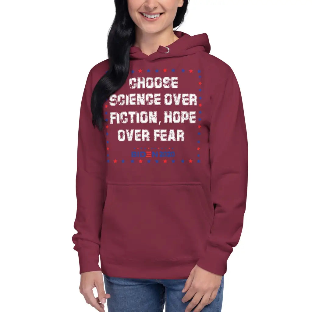 Choose Science Over Fiction Unisex Hoodie - Democratic