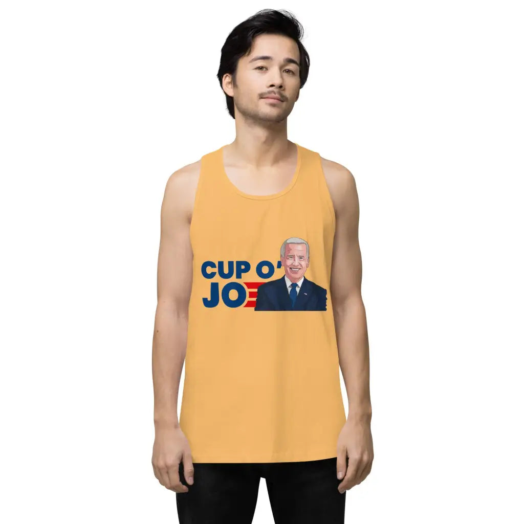 Cup Of Joe Men’s Premium Tank Top - Democratic