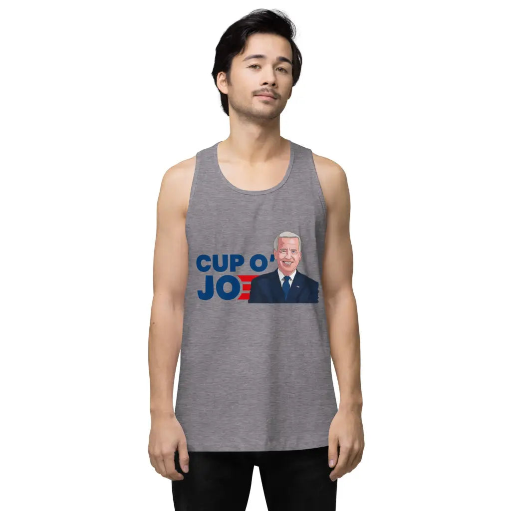 Cup Of Joe Men’s Premium Tank Top - Democratic