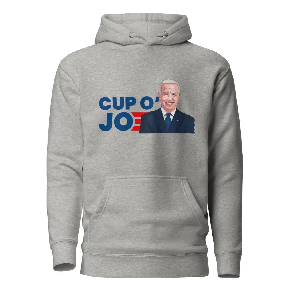 Cup Of Joe Unisex Hoodie - Carbon Grey / s - Democratic