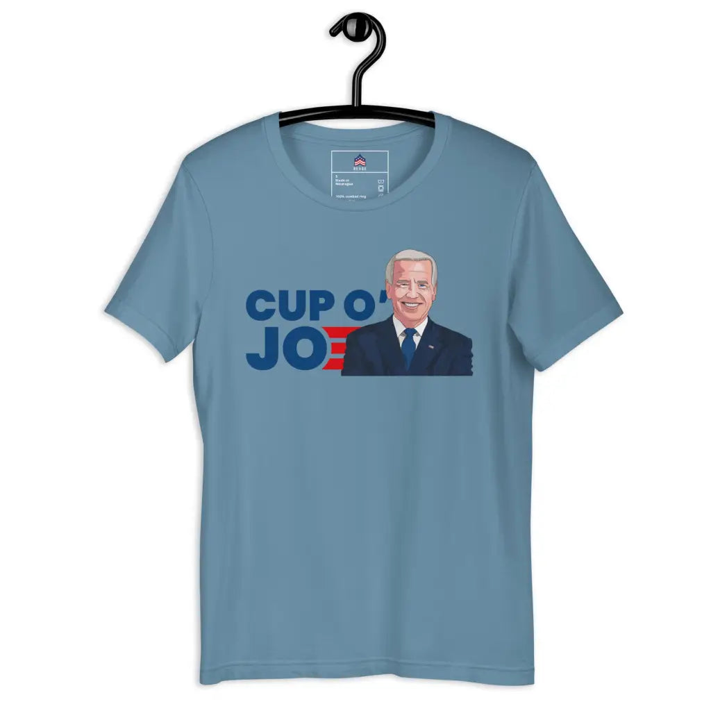 Cup Of Joe Unisex T-shirt - Steel Blue / s - Democratic