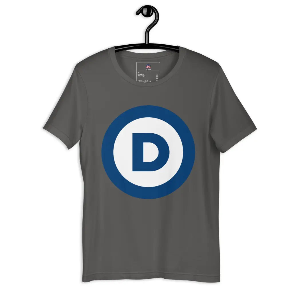 D Logo Unisex T-shirt - Asphalt / s - Democratic