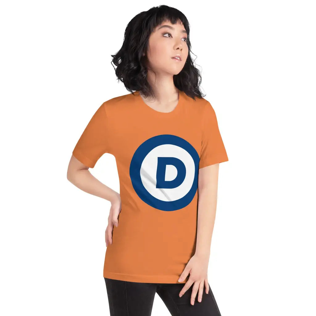 D Logo Unisex T-shirt - Democratic