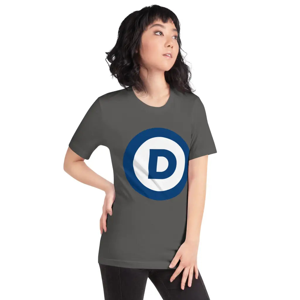 D Logo Unisex T-shirt - Democratic