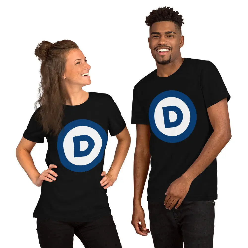 D Logo Unisex T-shirt - Democratic