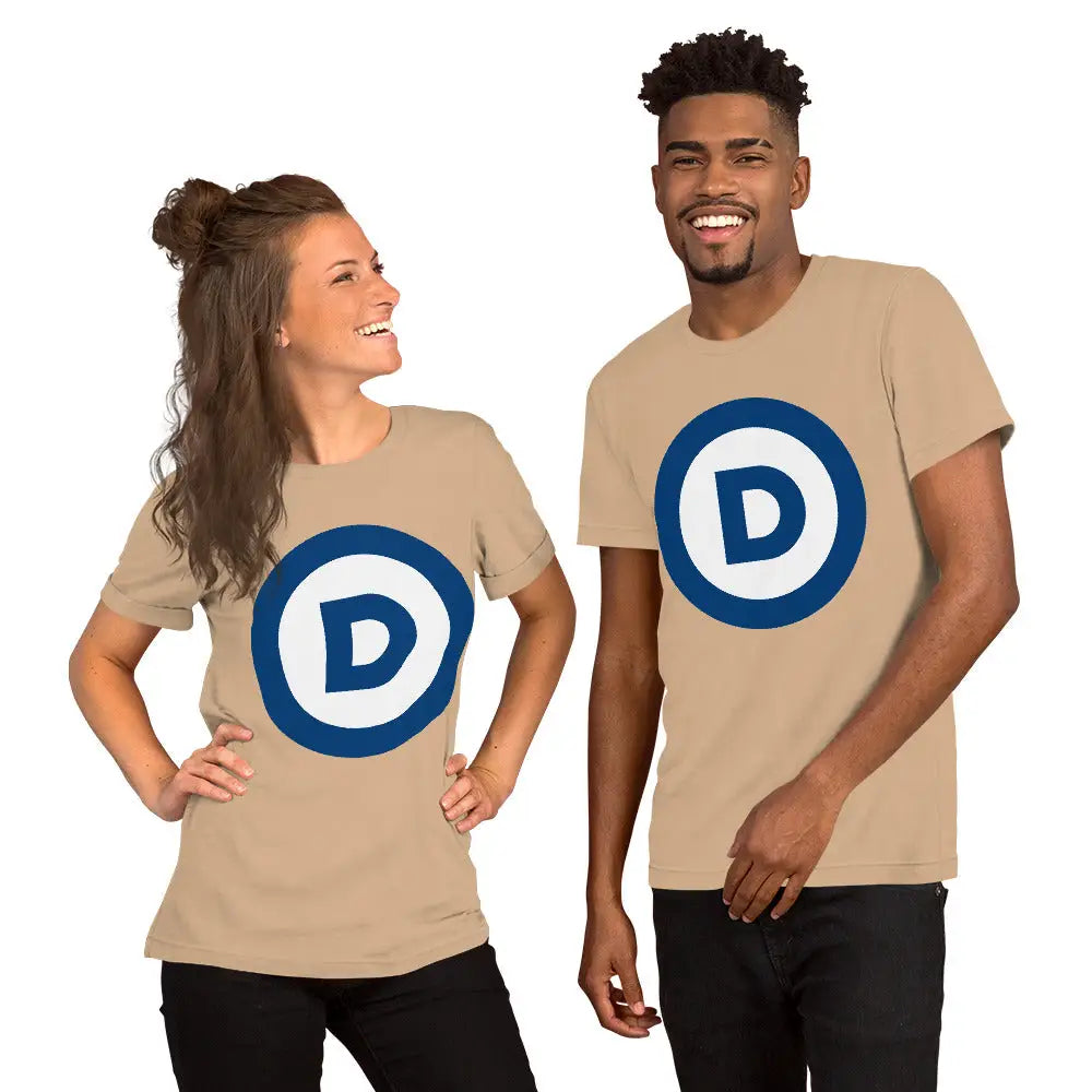 D Logo Unisex T-shirt - Democratic