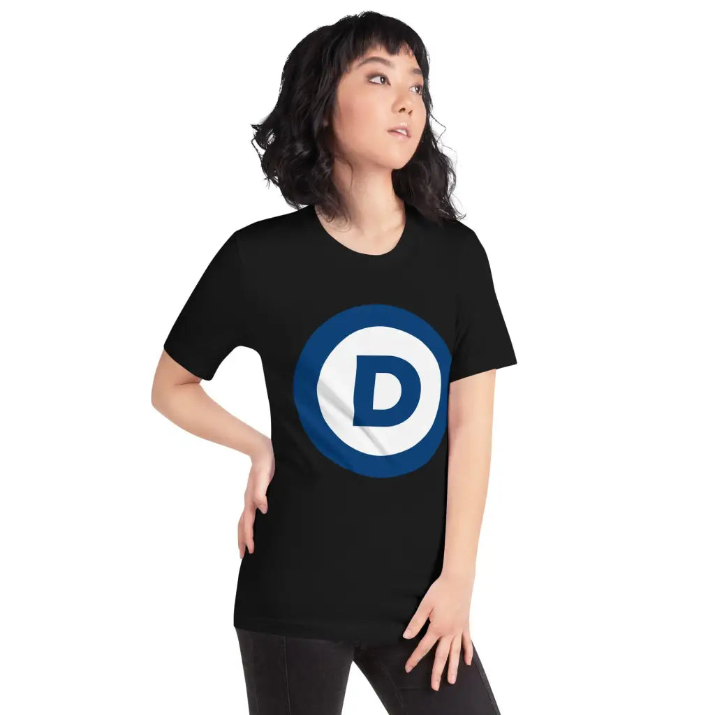 D Logo Unisex T-shirt - Democratic