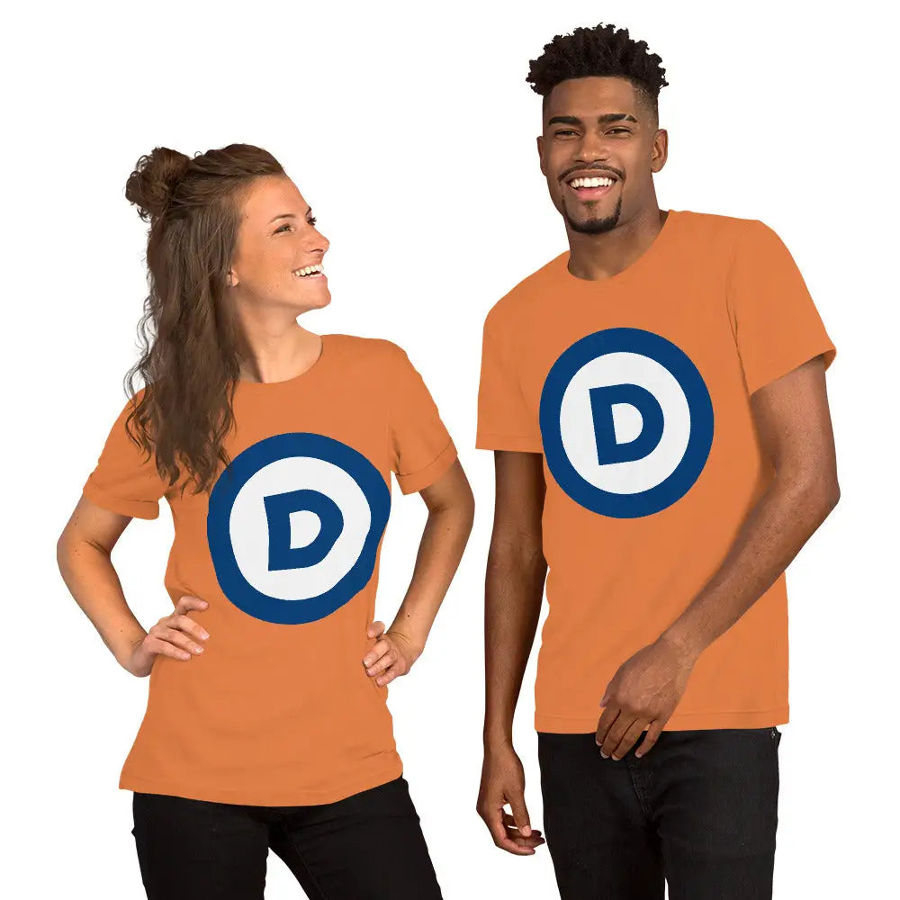 D Logo Unisex T-shirt - Democratic