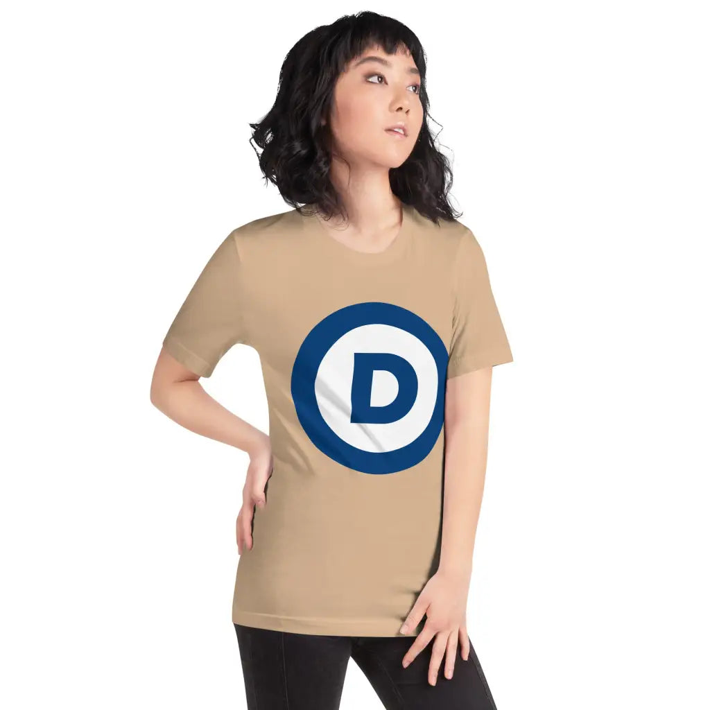 D Logo Unisex T-shirt - Democratic