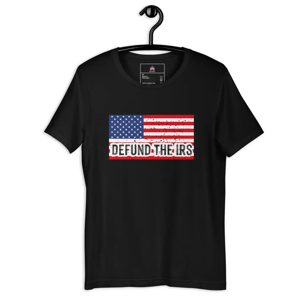 Defund The Irs Unisex T-shirt - Black / Xs - Republican