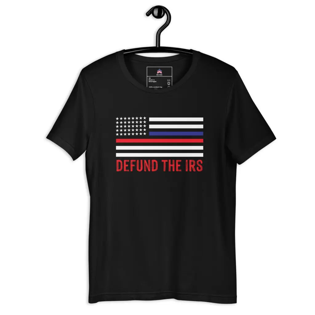 Defund The Irs Unisex T-shirt - Black / Xs - Republican