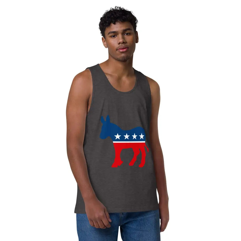 Democrat Donkey Men’s Premium Tank Top - Democratic