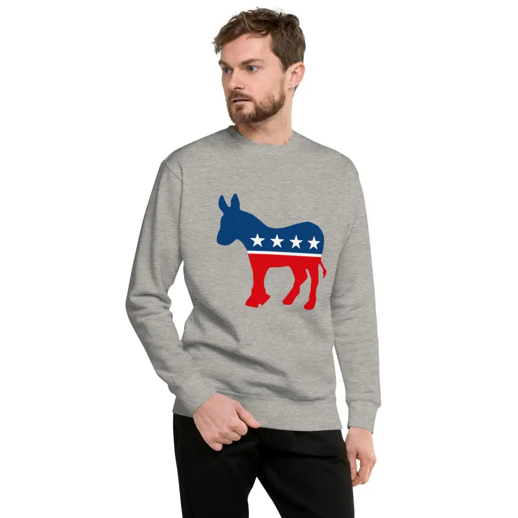 Democrat Donkey Unisex Premium Sweatshirt - Democratic