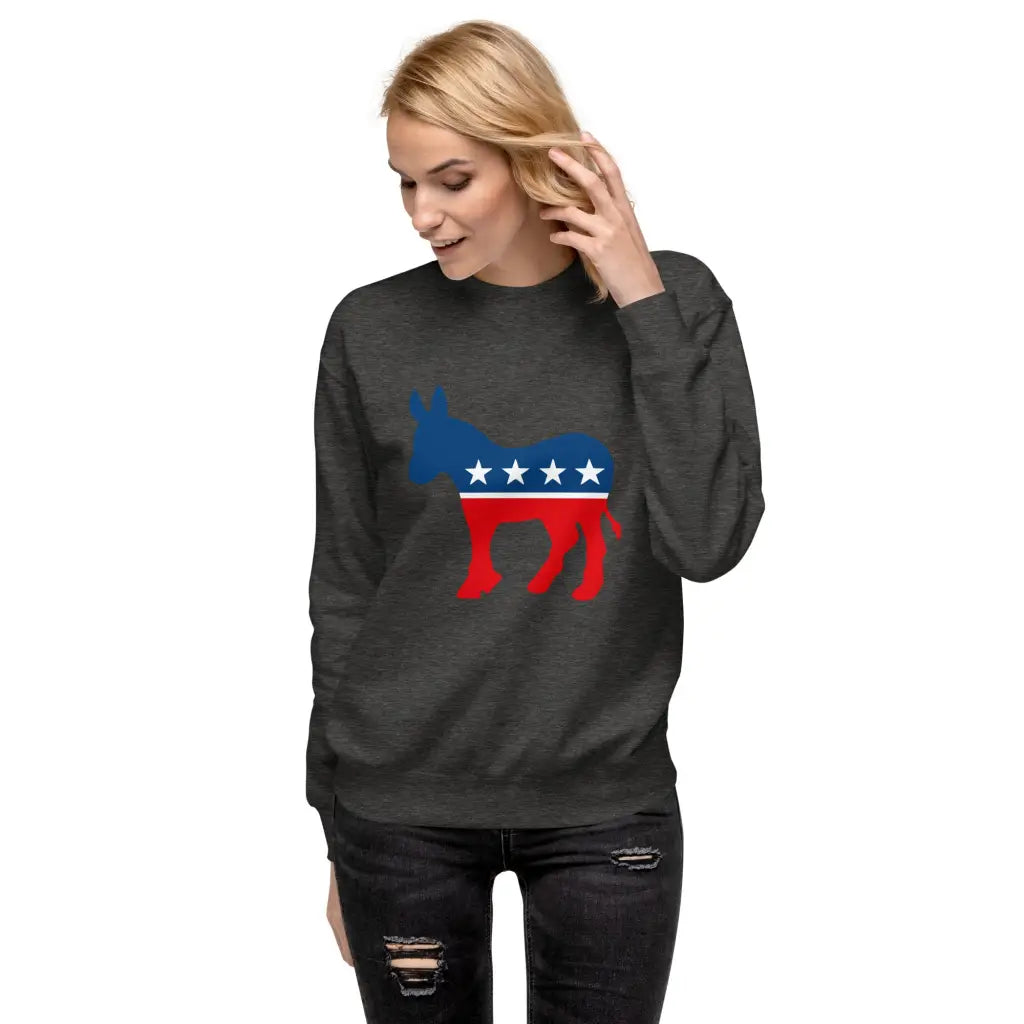 Democrat Donkey Unisex Premium Sweatshirt - Democratic