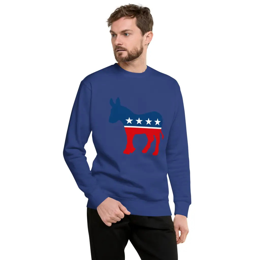 Democrat Donkey Unisex Premium Sweatshirt - Democratic