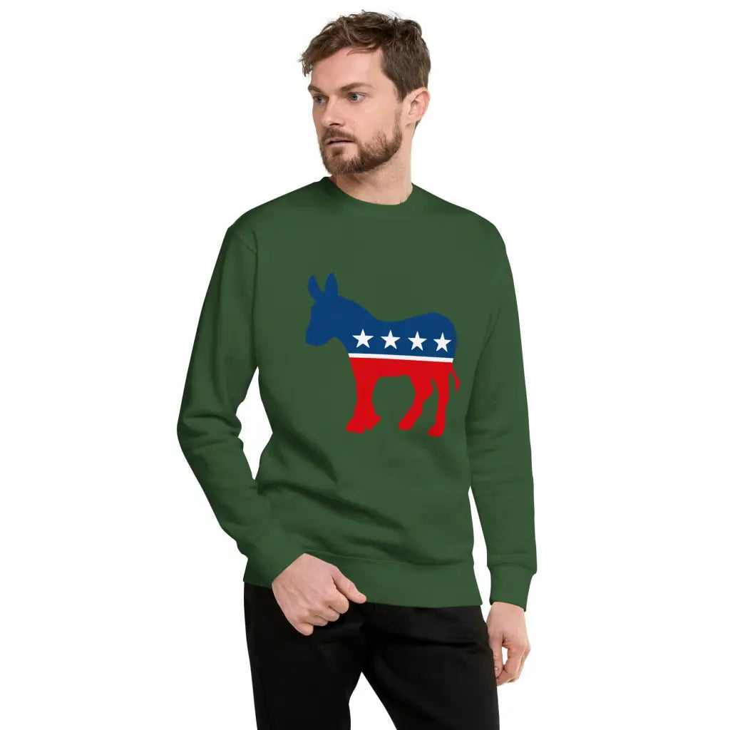 Democrat Donkey Unisex Premium Sweatshirt - Democratic