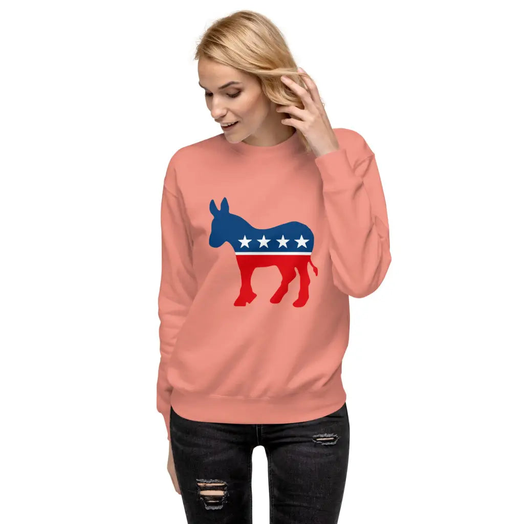 Democrat Donkey Unisex Premium Sweatshirt - Democratic