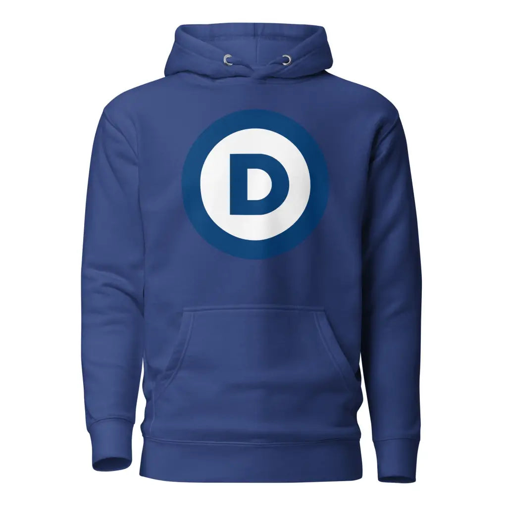 Democrat Logo Unisex Hoodie - Team Royal / s - Democratic
