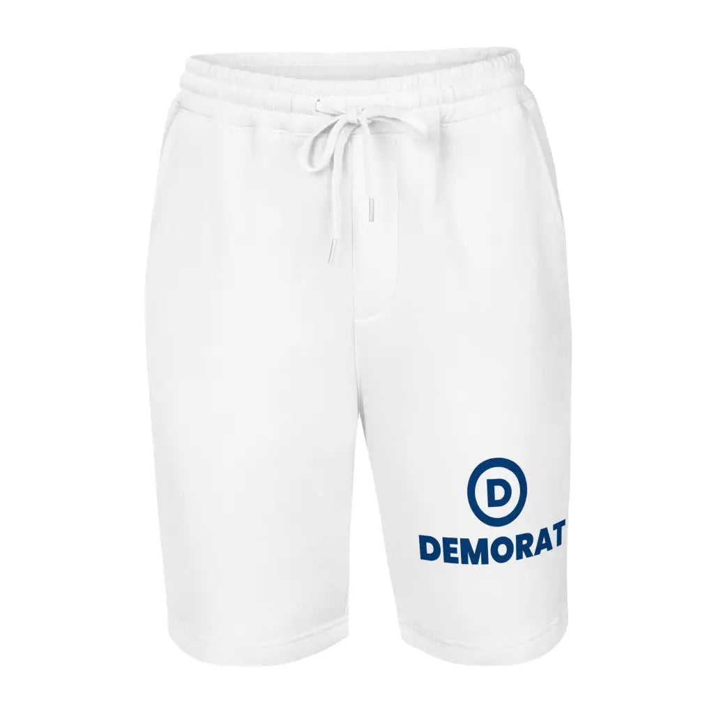 Democrat Men’s Fleece Shorts - White / s - Democratic