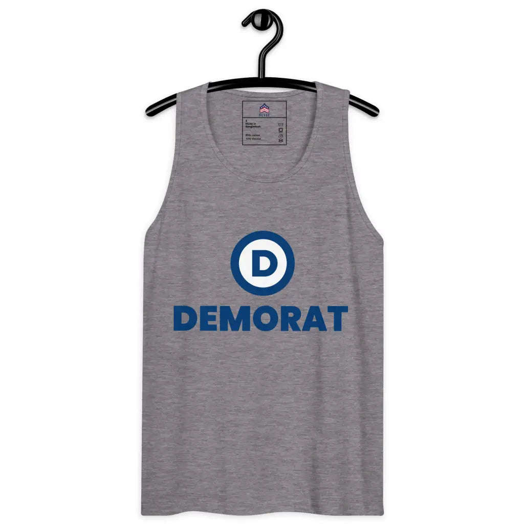 Democrat Men’s Premium Tank Top - Athletic Heather / s -