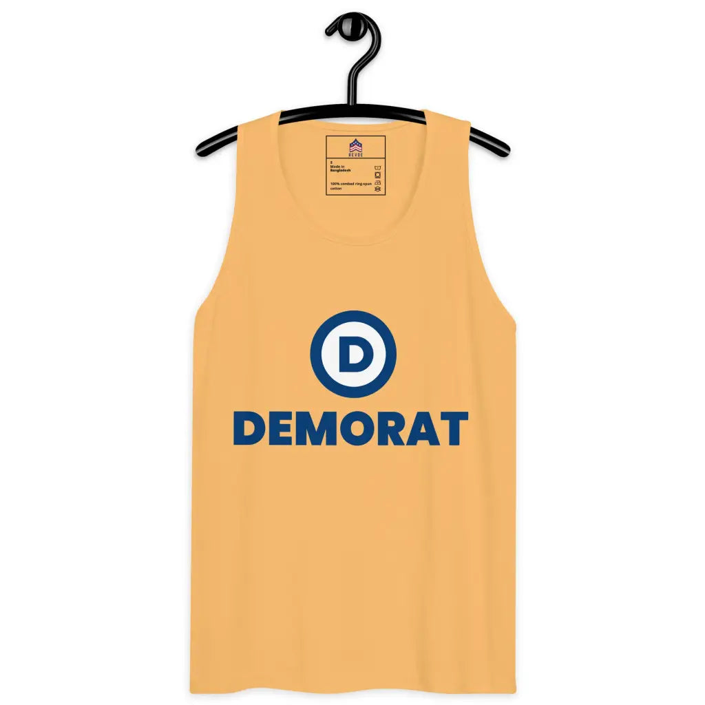 Democrat Men’s Premium Tank Top - Squash / s - Democratic