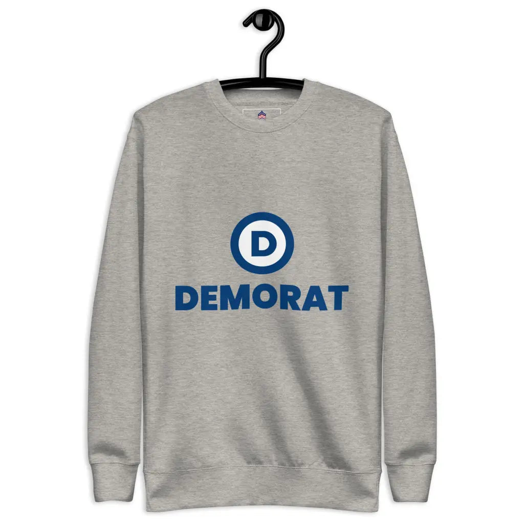 Democrat Unisex Premium Sweatshirt - Carbon Grey / s -