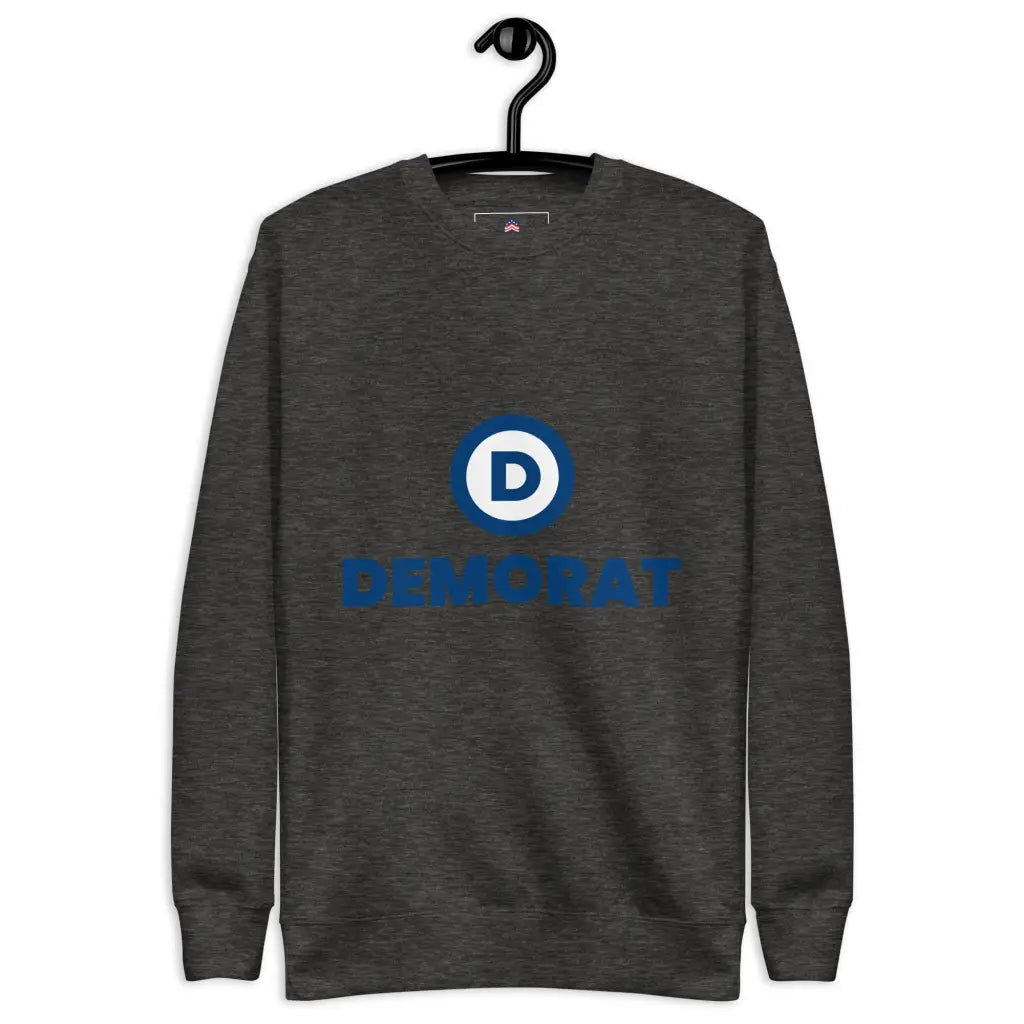 Democrat Unisex Premium Sweatshirt - Charcoal Heather / s -