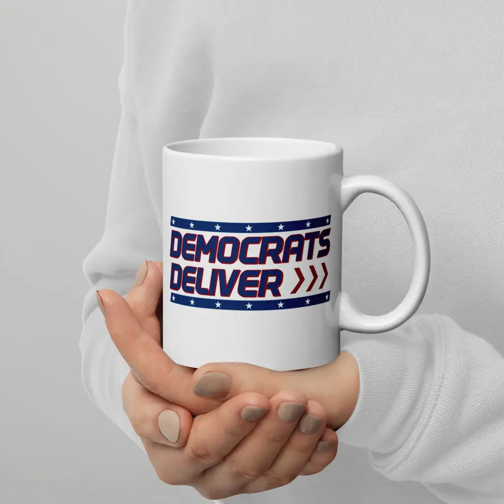 Democrats Deliver White Glossy Mug - 11oz - Democratic