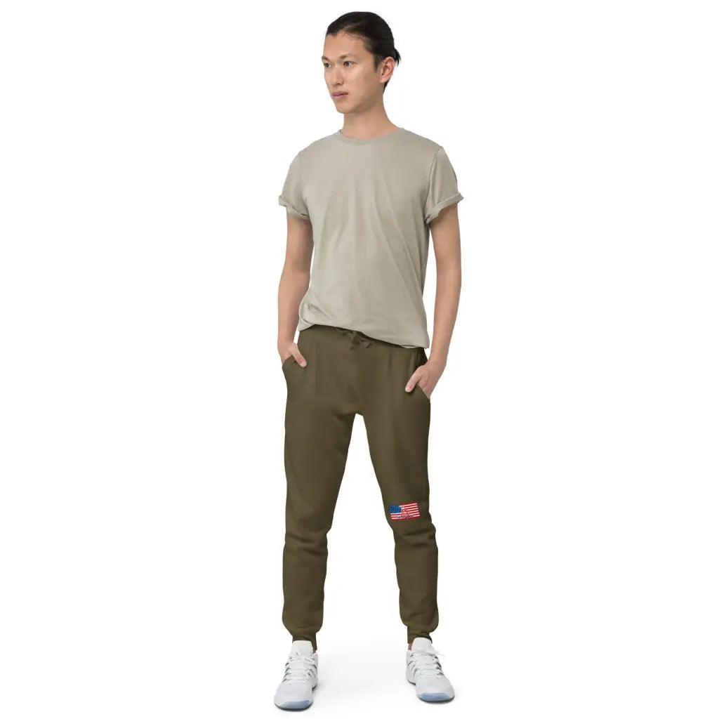 Don’t Tread On Me Unisex Fleece Sweatpants - Military Green