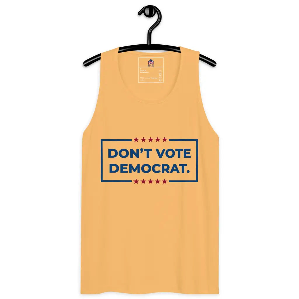 Don’t Vote Democrat Men’s Premium Tank Top - Squash / s -