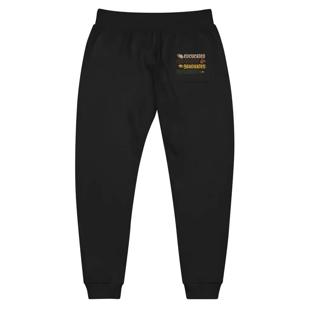 Educated Vaccinated 2 Unisex Fleece Sweatpants - Democratic