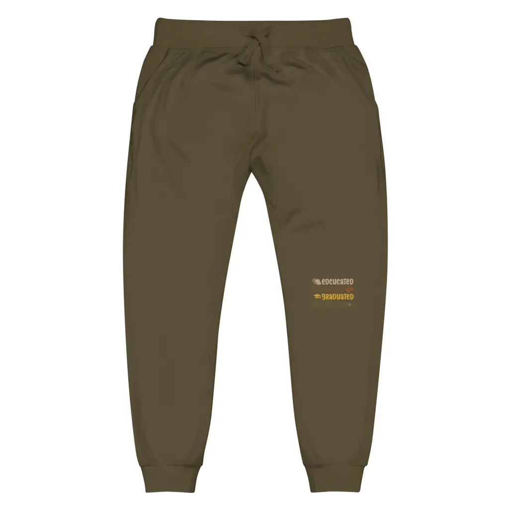 Educated Vaccinated 2 Unisex Fleece Sweatpants - Democratic