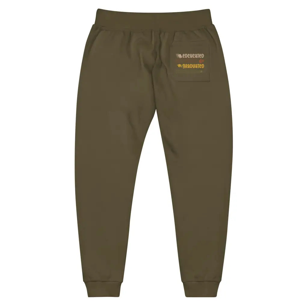 Educated Vaccinated 2 Unisex Fleece Sweatpants - Democratic