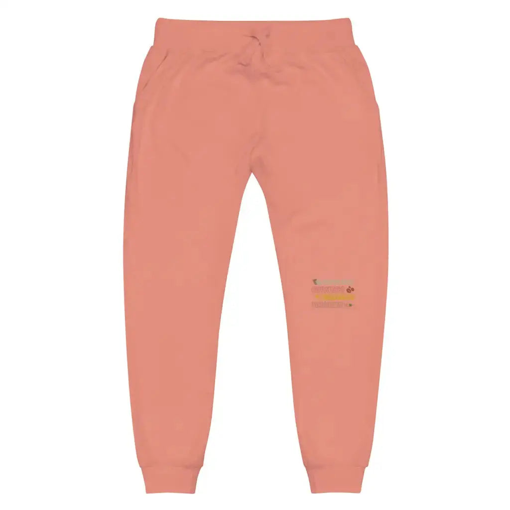 Educated Vaccinated 2 Unisex Fleece Sweatpants - Dusty Rose