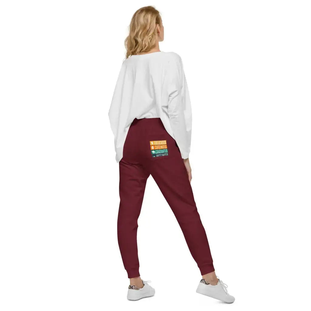 Educated Vaccinated Unisex Fleece Sweatpants - Democratic