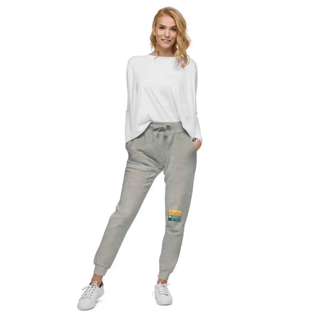 Educated Vaccinated Unisex Fleece Sweatpants - Democratic