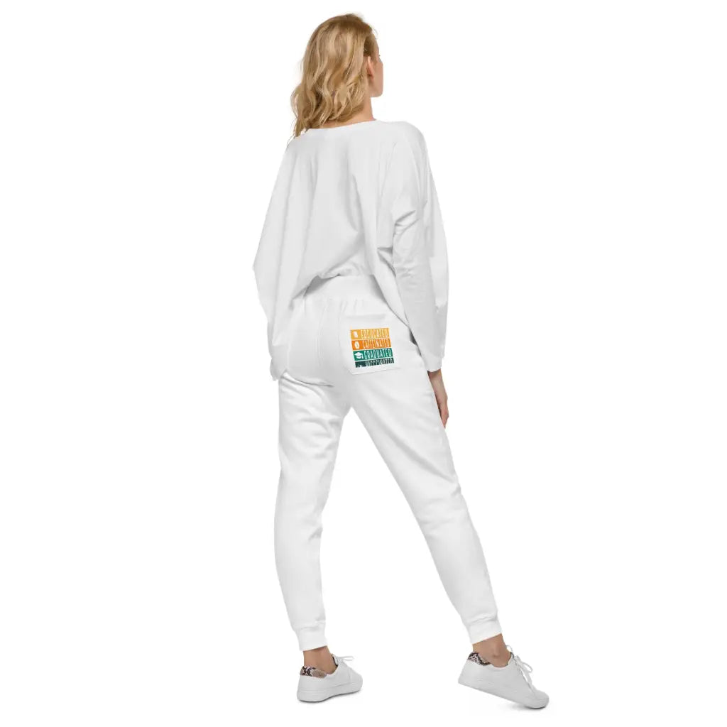 Educated Vaccinated Unisex Fleece Sweatpants - Democratic