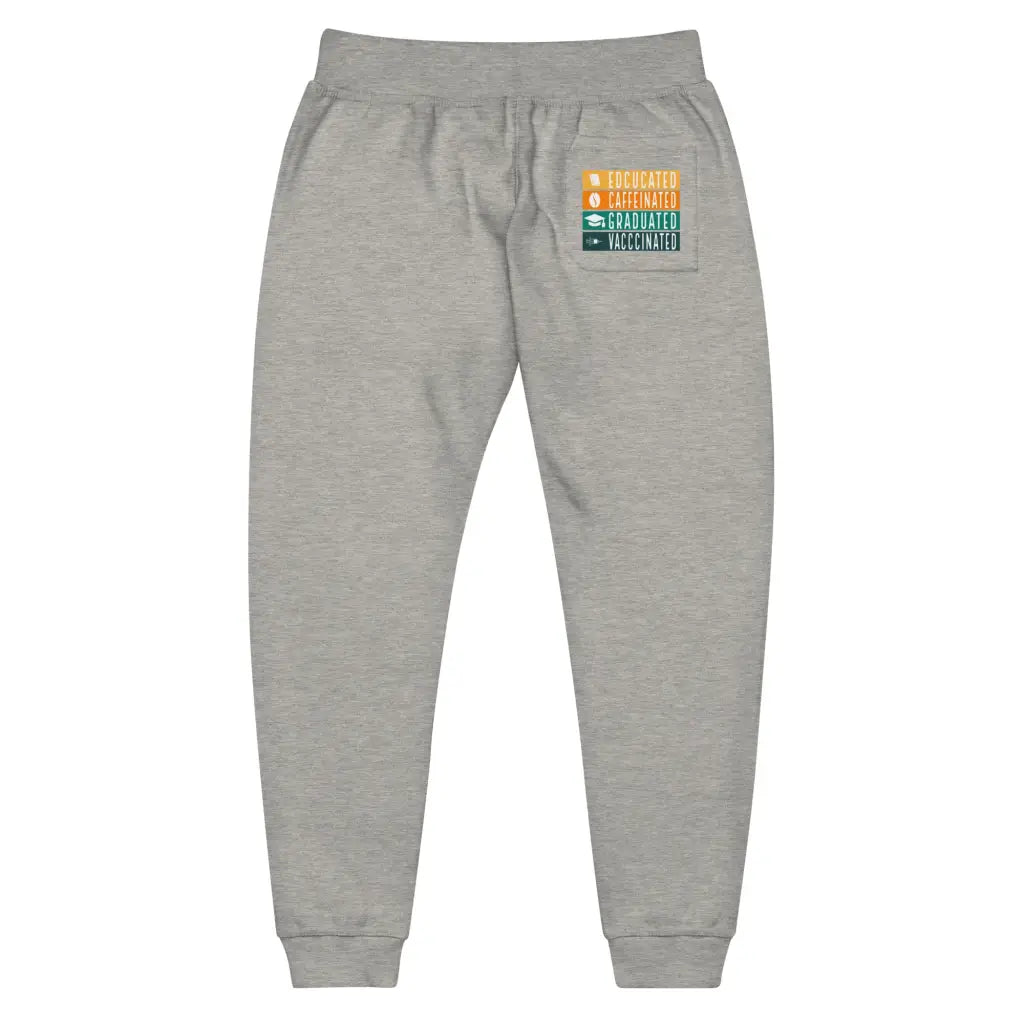 Educated Vaccinated Unisex Fleece Sweatpants - Democratic