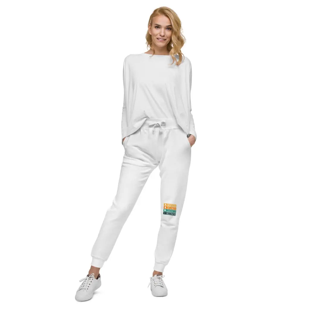 Educated Vaccinated Unisex Fleece Sweatpants - Democratic